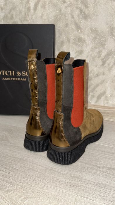 Боти от естествен велур Scotch&Soda