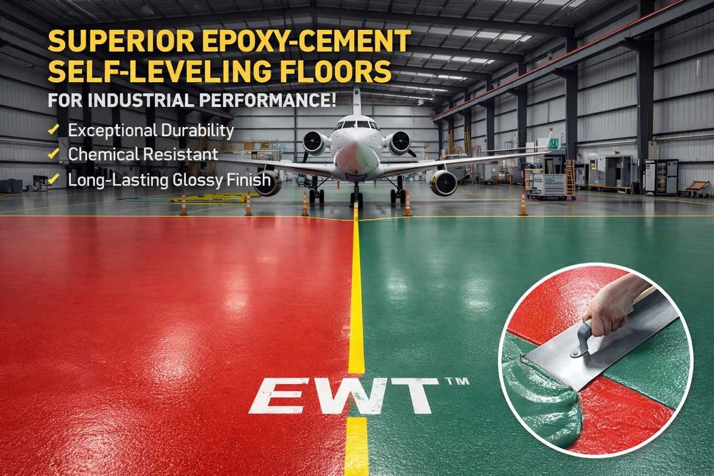 Наливной полимерно-цементный пол FUNMIX 60+ МПа | Для склада, ангара