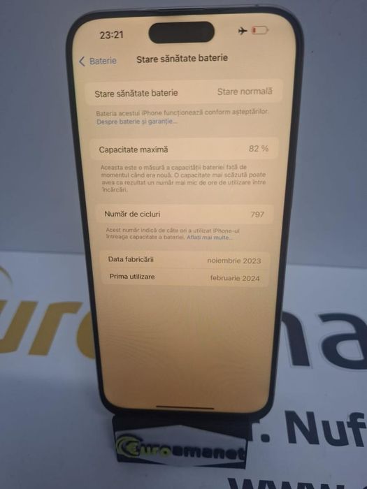 Telefon mobil Apple iPhone 15 Pro Max, 256GB -N2-