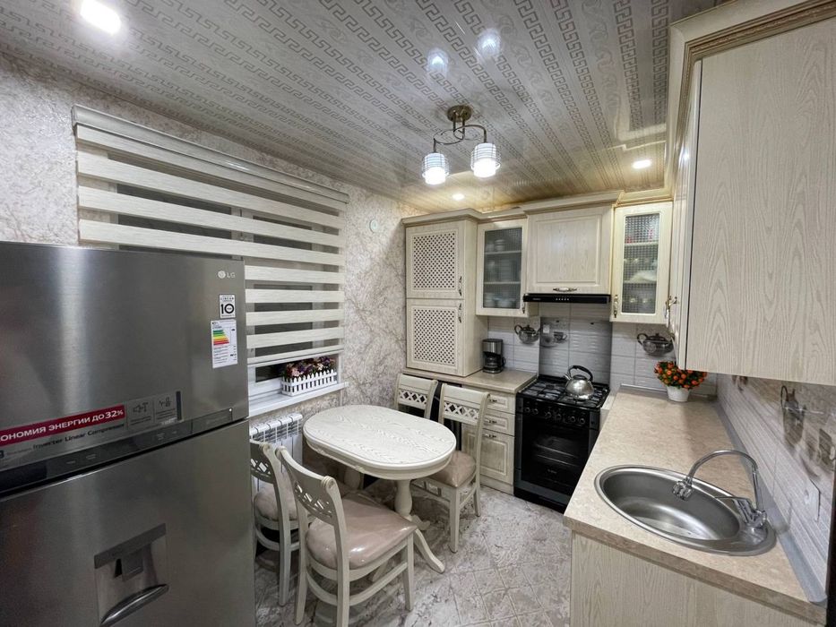 Сергили 8- Худуда 3/4/7 74м2 с мебелю техника евро ремонт срочна