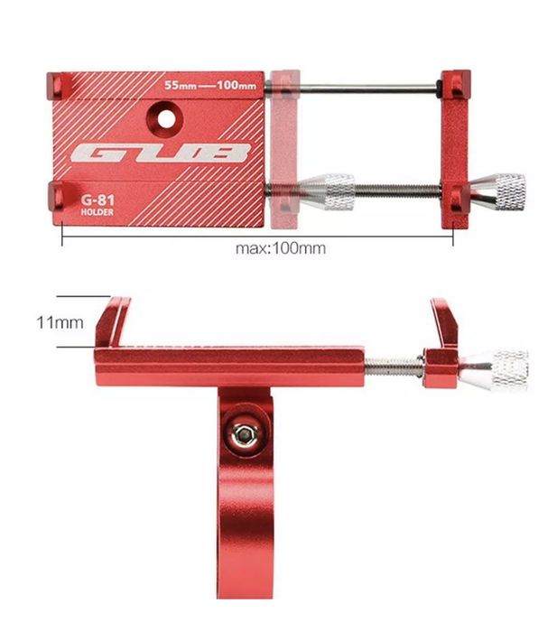 Suport telefon Aluminiu GUB G-81 si PLUS 9 bicicleta/ trotineta/motor