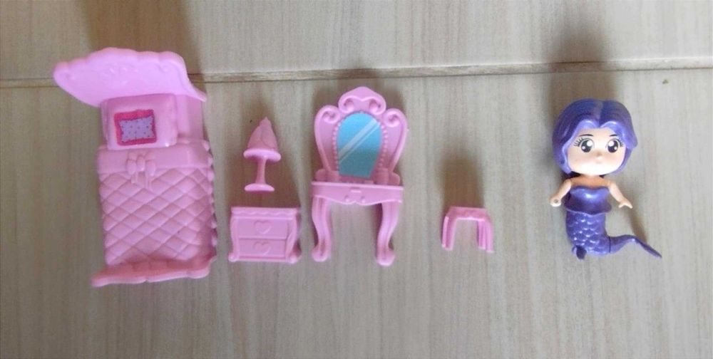 Мида-къща на малка русалка с обзавеждане - за игра