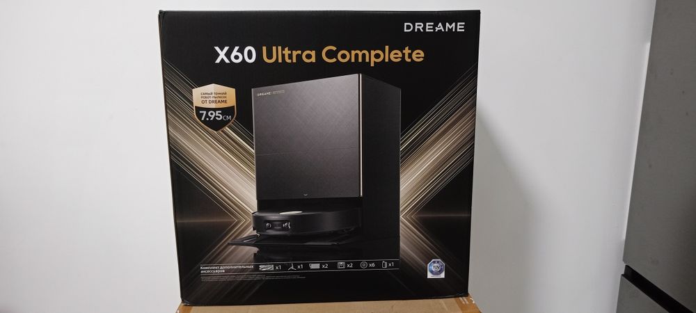 Robot pilesos Dreame X60 ultra complete black and white keldi