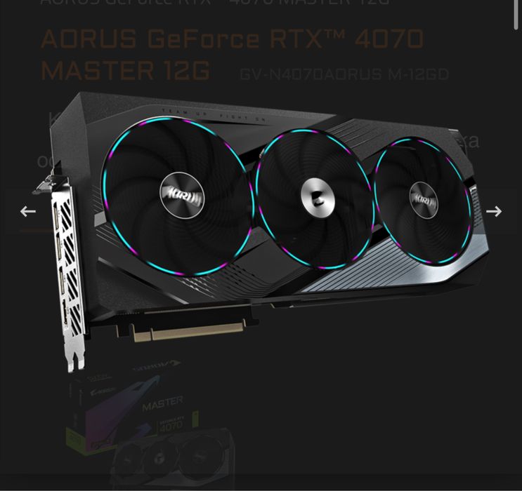 Rtx 4070 AORUS 12GB