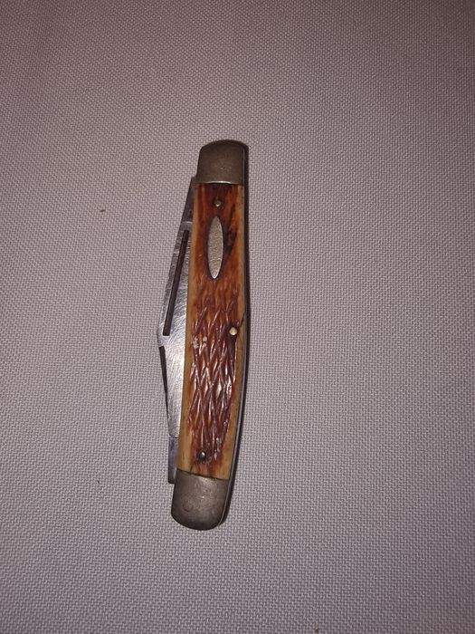 Briceag Rostfrei Inox Solingen cu maner din corn de cerb, vintage cole