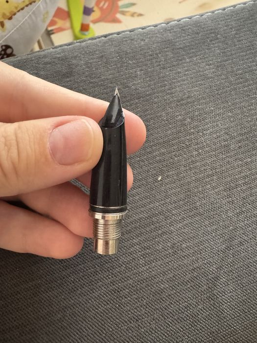 Capat stilou Sheaffer aur alb 18k