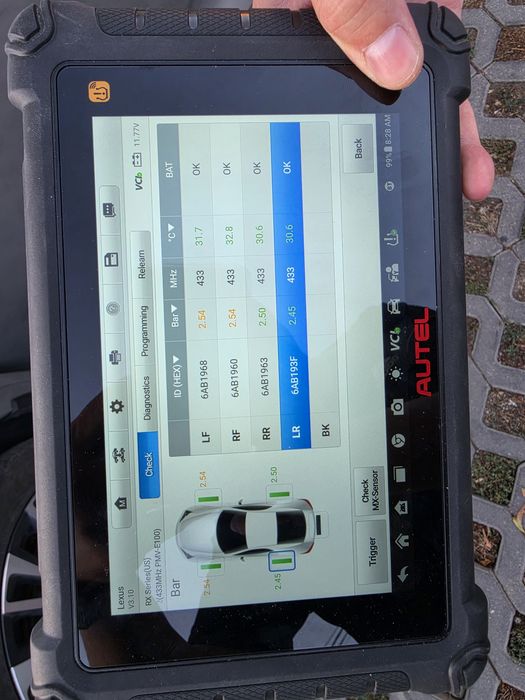 TPMS оригинални датчици за налягане на гумите Toyota - Lexus 433 MHz