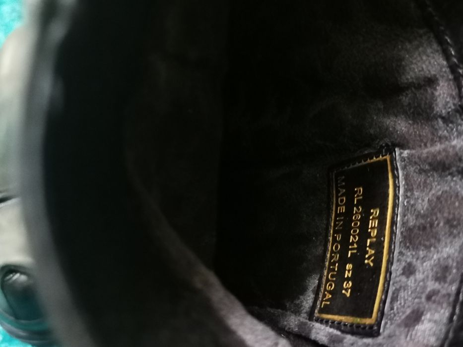 Cizme Noi, mărime 37, piele naturala, marca Replay, gen călărie