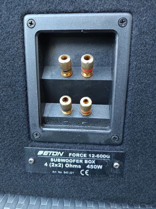 Subwoofer auto Eton 12 inch 450 rms dubla bobină