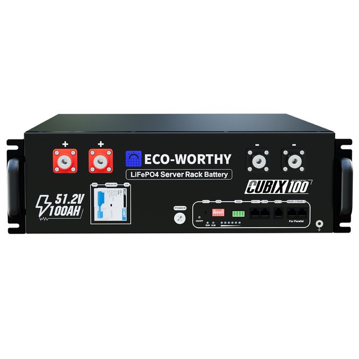 Baterie LiFePo4 ECO-WORTHY 48V 100Ah – 5,12 kWh