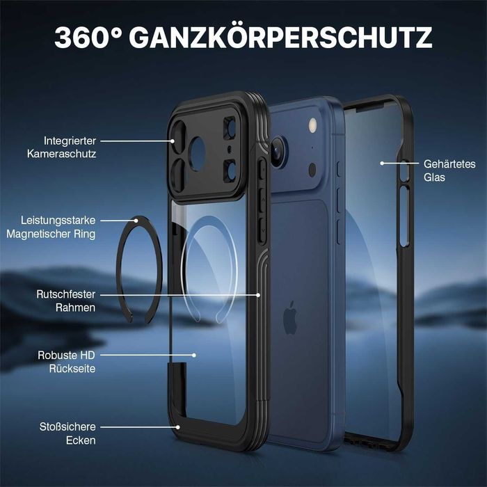 Husa iPhone 17 Pro cu  protectie ecran si MagSafe