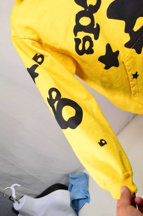 Hanorac Sp5der Galben (S) Nou | Livrare rapida cu verificare