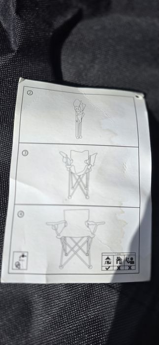 Două scaune pliabile camping pescuit