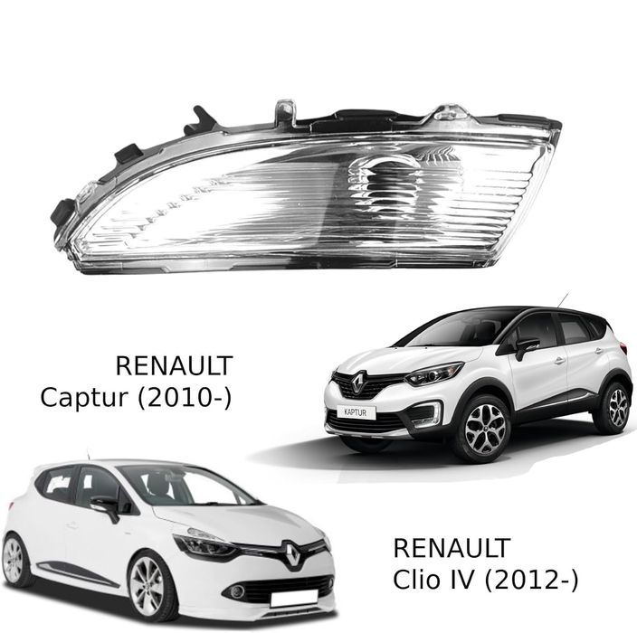 Ляв мигач в огледалото, Renault, Clio MK4, Captur, Zoe, Nissan Micra