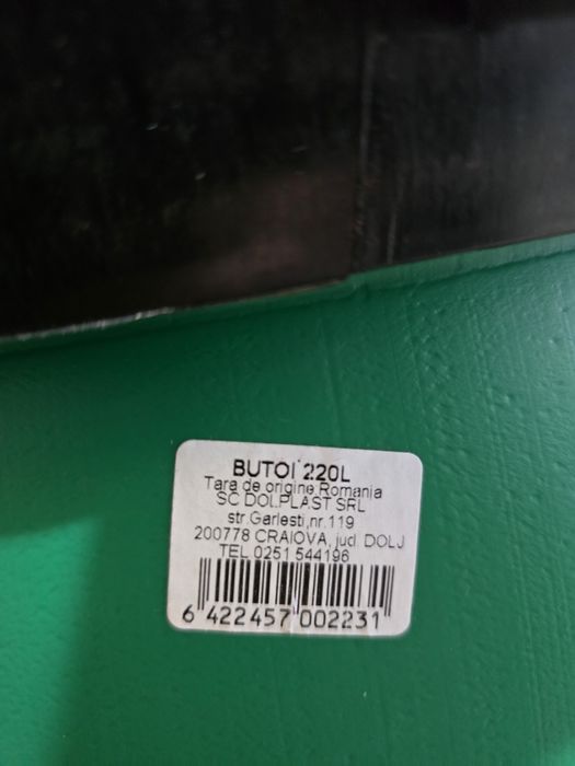 Butoi 220 L , nou