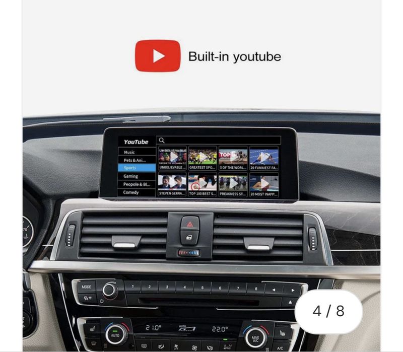 BMW Apple CarPlay MMI box интерфейс бмв F01 F10 F15 F30Android Auto