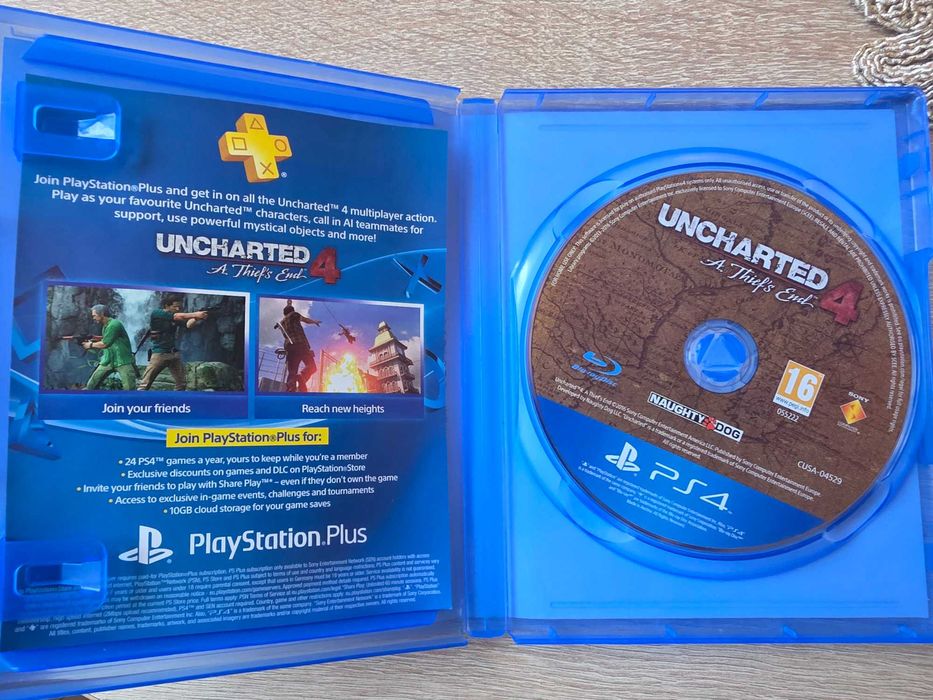 Uncharted 4 Playstation 4 Game