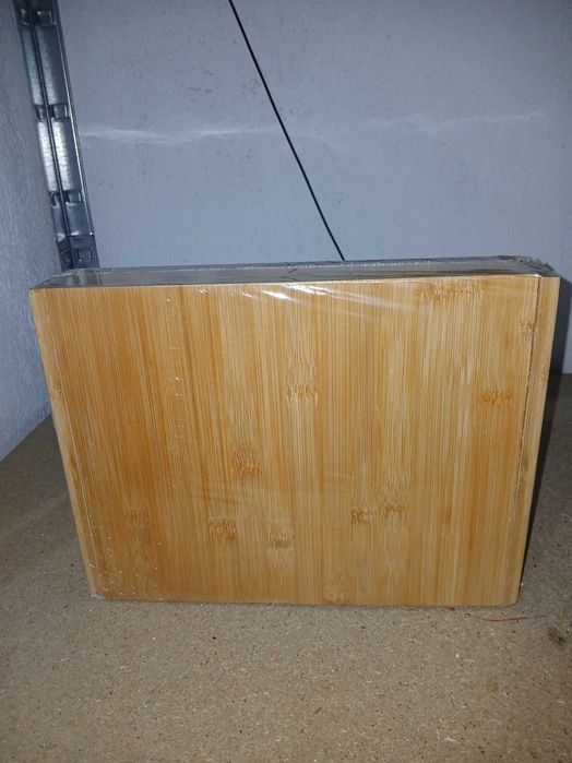 Suport magnetic cutite Naturlik, bambus, 29.5x10x23 cm