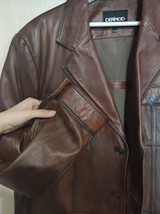 Мъжко яке от естествена кожа