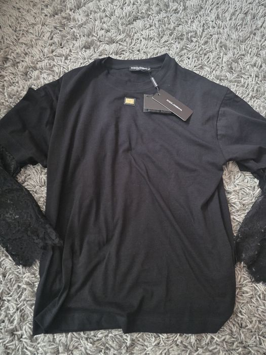 Уникална Маркова тениска с дантела С размер