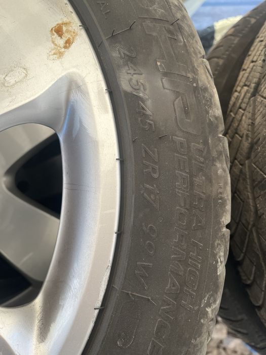 Лети джанти за мерцедес 17 цола с гуми 245/45/17