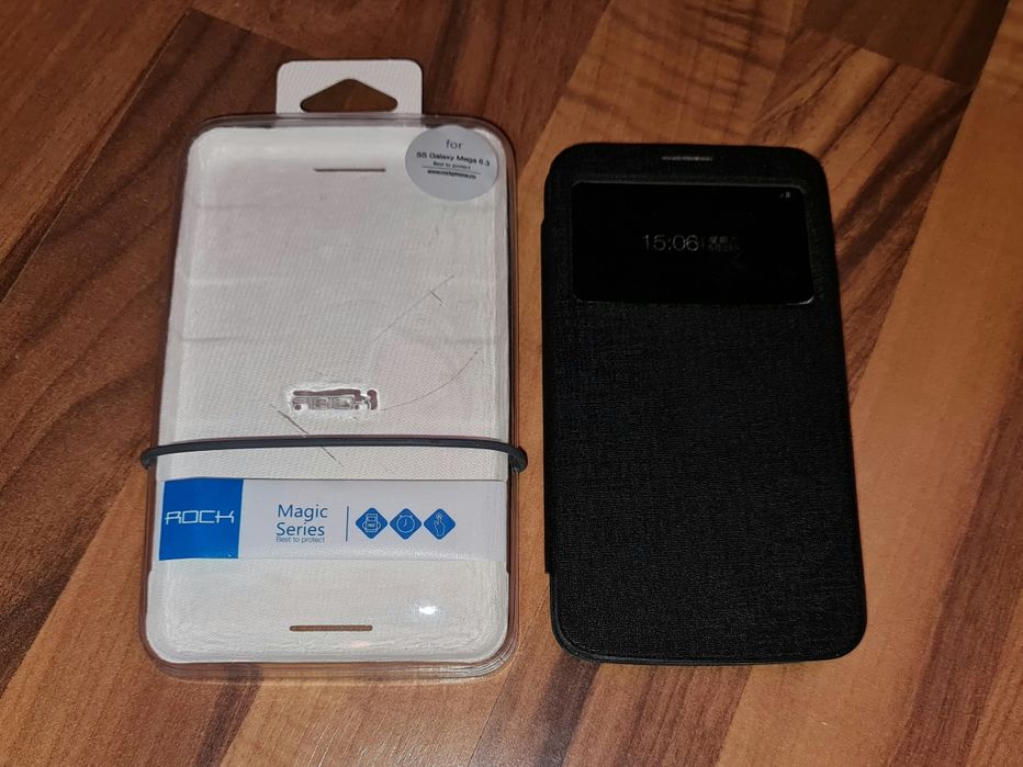 Husa flip originala Rock S View Cover Samsung Galaxy Mega 6.3"