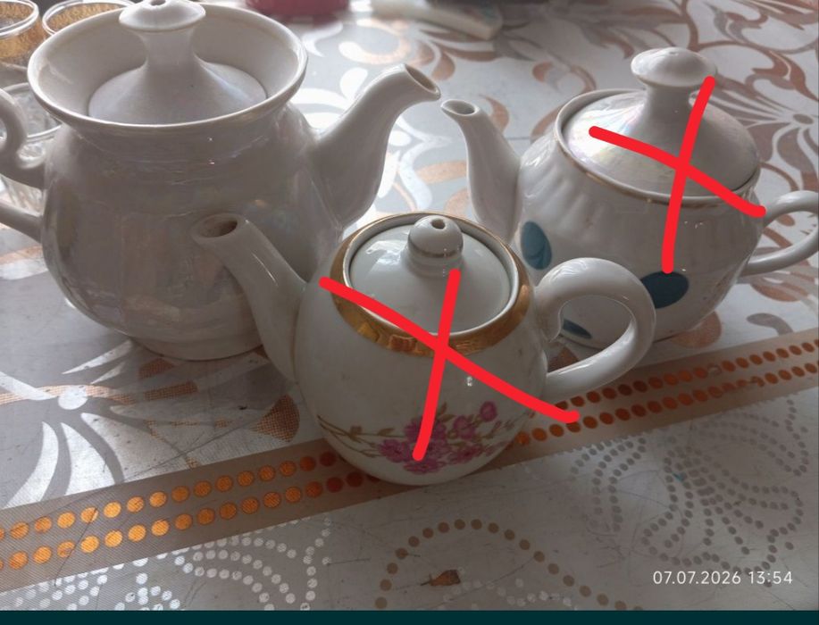 Разная посуда много