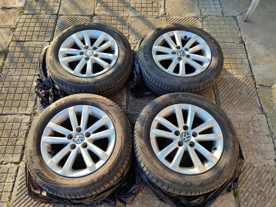 Джанти с летни гуми за WV Polo - 185/60/R14 - 82H  (5x100/57.1 - ET43)