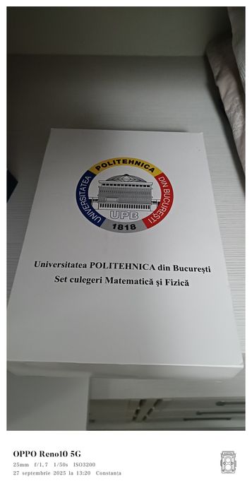 Culegeri matematică și fizică pentru admiterea la politehnică