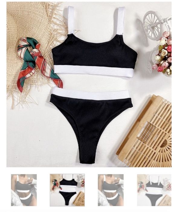 Costum de baie 2 piese negru