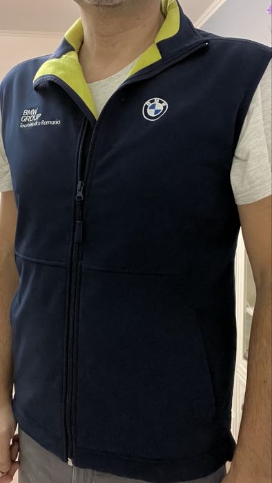 Vesta softshell BMW albastra M