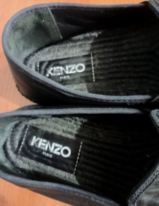 Оригинальные кожаные эспадрильи KENZO