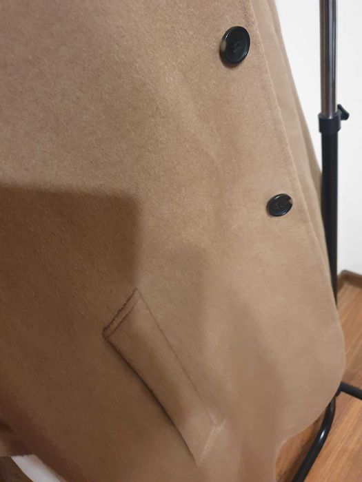 Palton barbati ZARA handmade din lana mar XL NOU