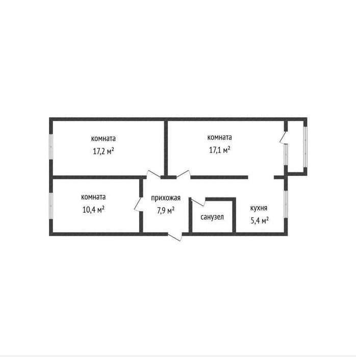 3х комнатная КЖБИ Маяковского