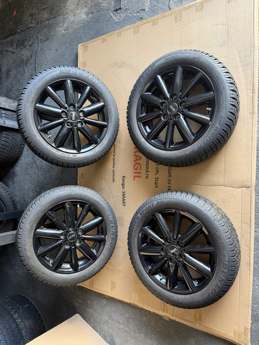 Jante OEM /Roti Mini Cooper One F55 F56 , 16 inch’ + anvel iarna 175/60/16 , Dunlop , RunFlat , 7-8 mm !