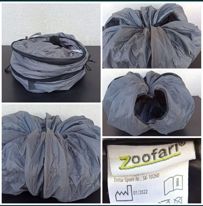 jucarie tub tunel pliabil joaca distractie animal de companie