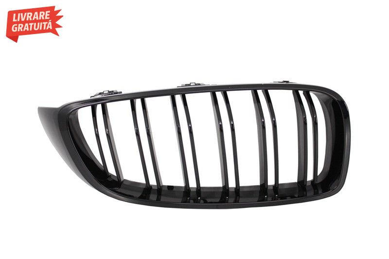 Bara Fata cu Grile Negru Lucios BMW Seria 4 F32 Coupe F33 Cabrio F36 G