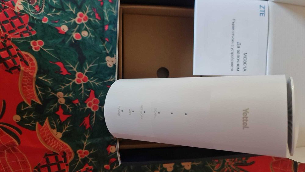 Рутер 5G ZTE MC801A СИМ ОТКЛЮЧЕН Работи с всички оператори