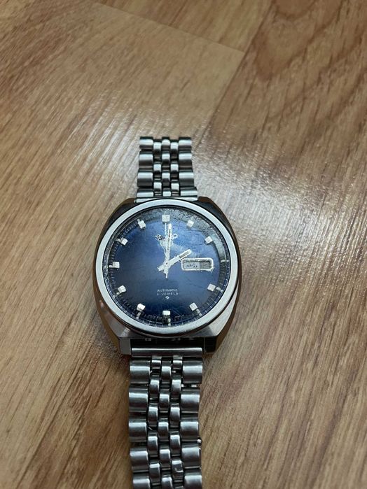 Vintage Seiko 5 Automatic Blue Dial Date/Day 21Jewels
