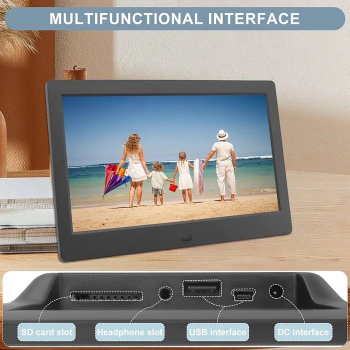 Многофункционална 10-инчова  цифрова фоторамка с дистанционно