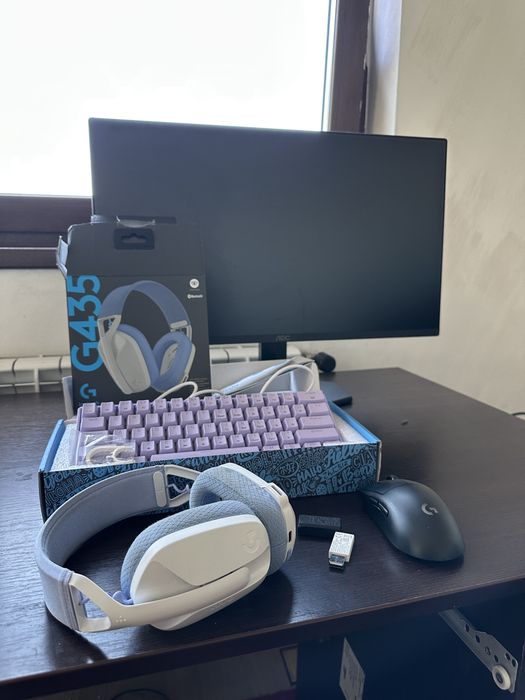 Casti Logitech G435 Wireless Lightspeed/  / Mouse Logitech G pro