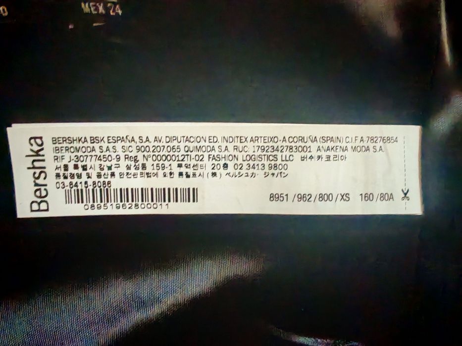 Top negru Bershka Night out, mărimea XS, purtat o data