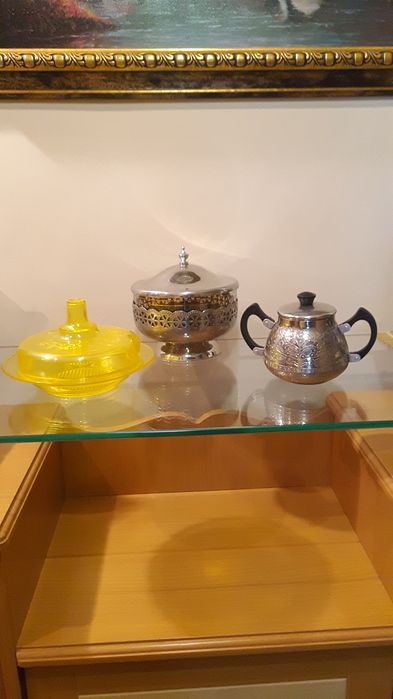 Хрустальная посуда.  Конфетницы. Времен СССР. Чехословакия.