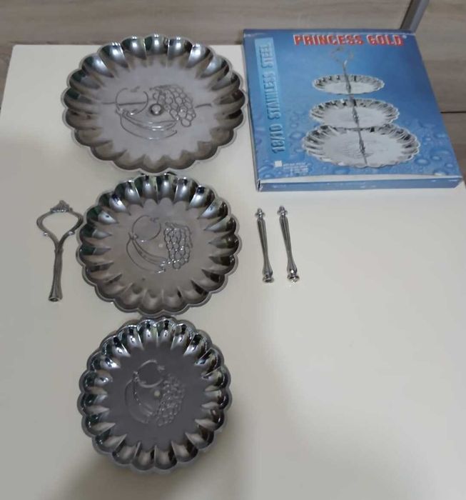 Fructiera/platou prajituri inox