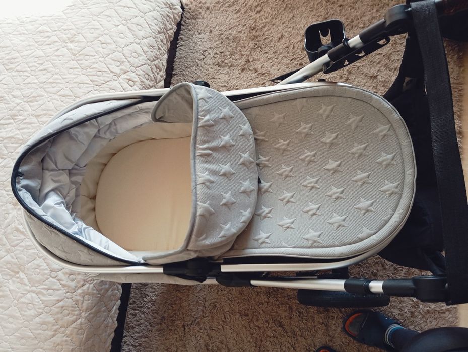 Бебешка количка 3в1 Lorelli Boston сива