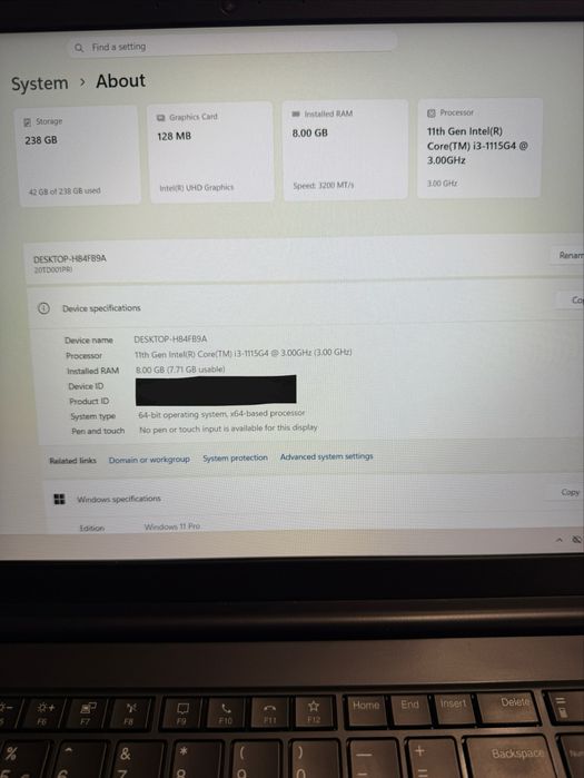 Lenovo ThinkPad E15 Gen2 i3 + rucsac Lenovo + mouse