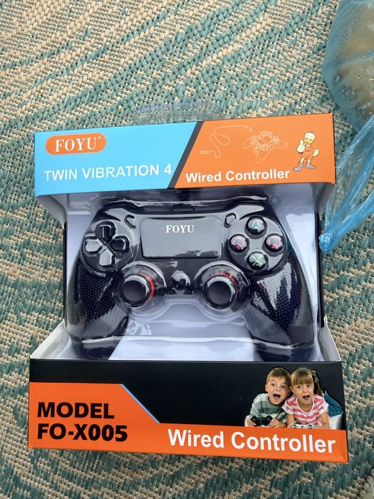 Controller cu fir FOYU FO-X005 compatibil PS4, Twin Vibration