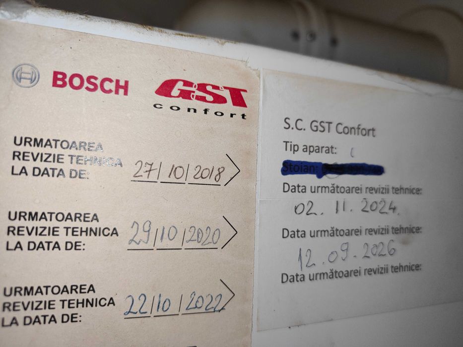 Vând centrală termică pe gaz BOSCH Condens 3000W folosită