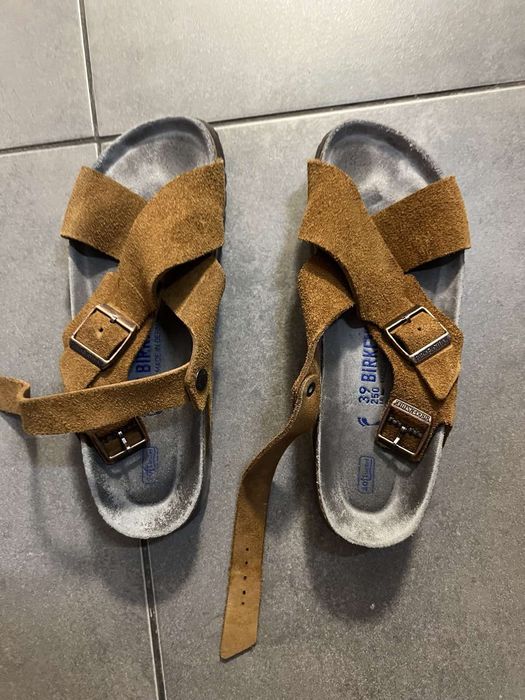 Дамски сандали Birkenstock 39 номер, велурени в много добро състояние