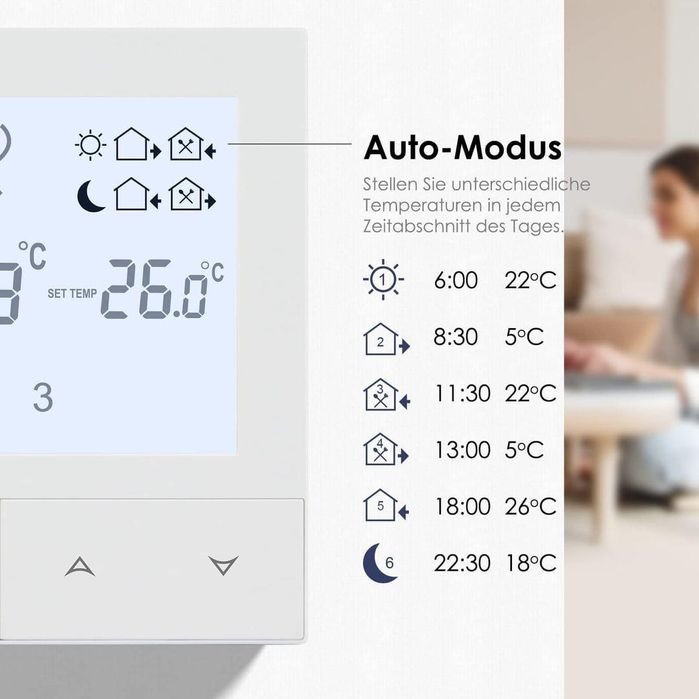 Termostat centrala gaz boiler incalzire pardoseala